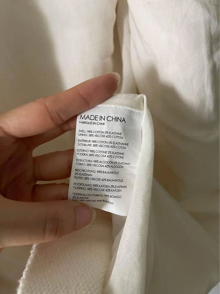 Club Monaco Cream Collarless Jacket – Size S - photo 4