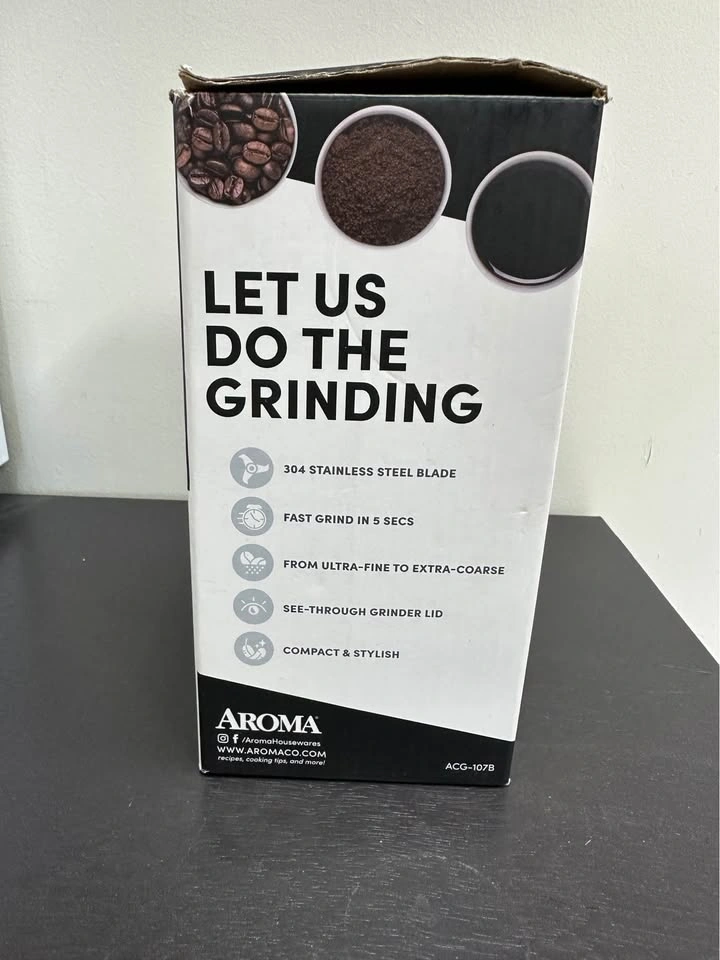 Aroma Electric Compact Coffee Grinder - photo 3