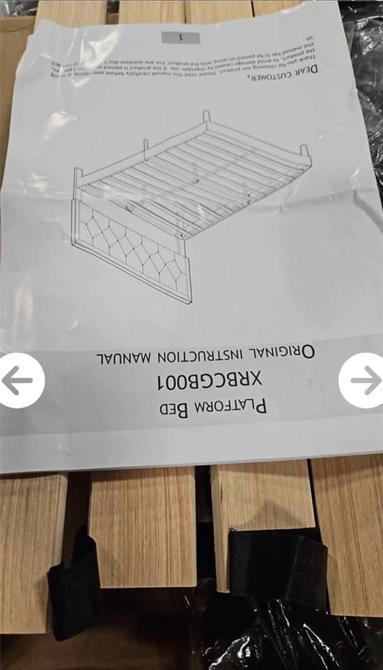 Full Size Button Tufted Platform Bed Frame - photo 2