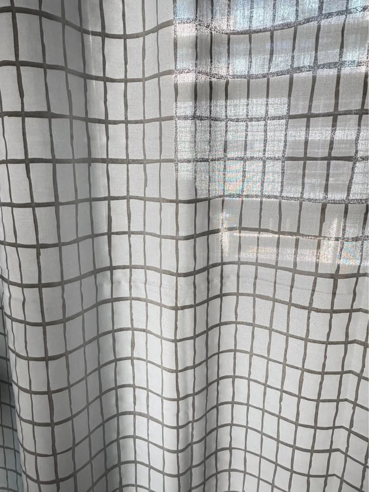 IKEA Sheer Grid Curtains - photo 2