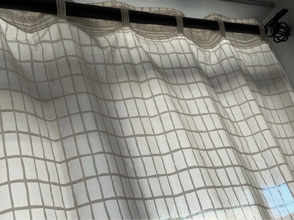 IKEA Sheer Grid Curtains - photo 4