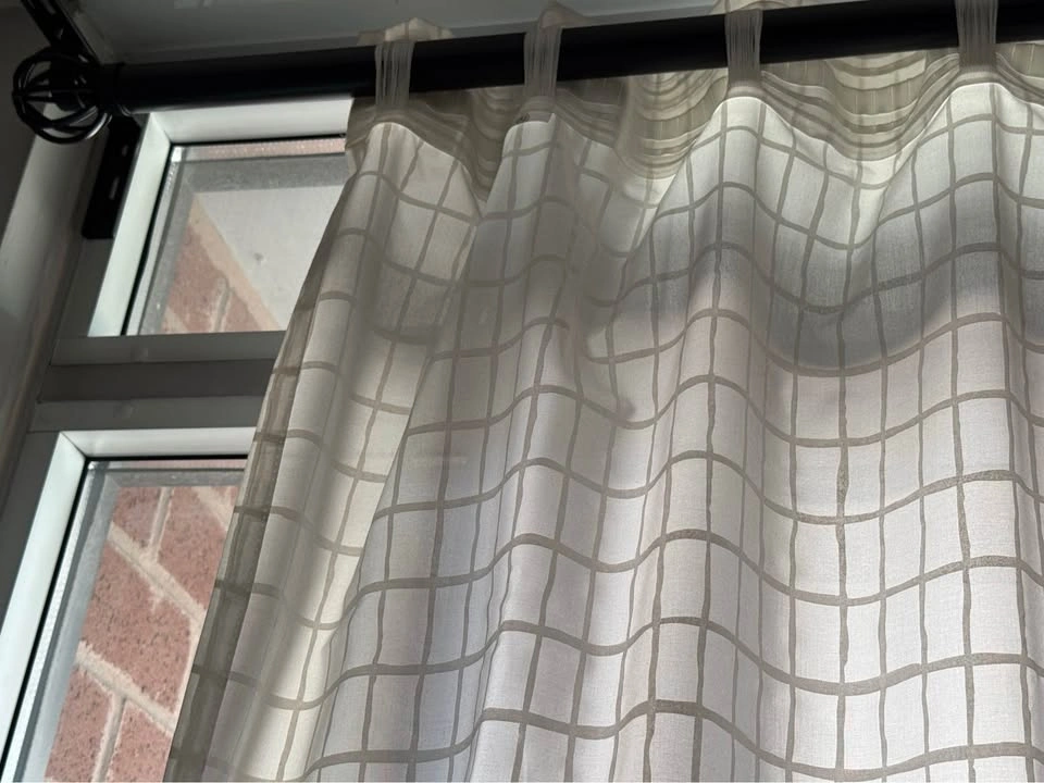 IKEA Sheer Grid Curtains - photo 5