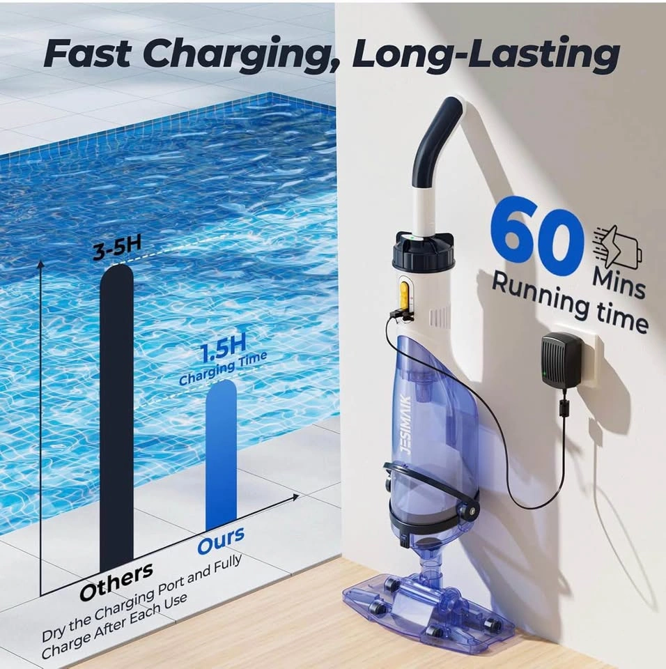 18.5 GPM Powerful Suction Handheld Pool Vacuum - photo 4