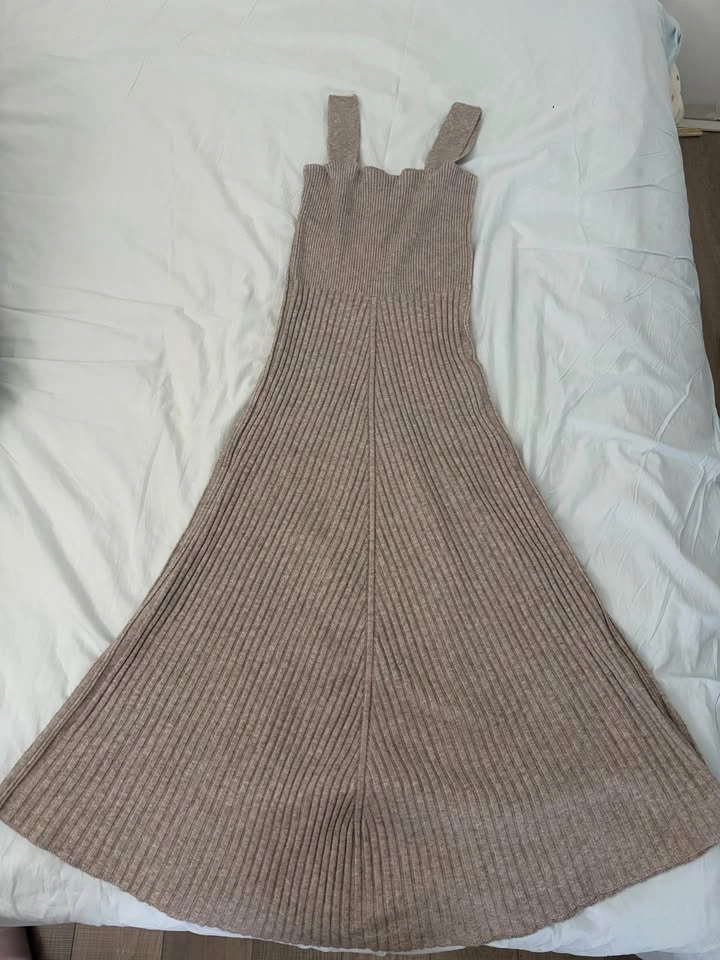 Cozy Ribbed Knit Dress – One Size (XS–S) - photo 2