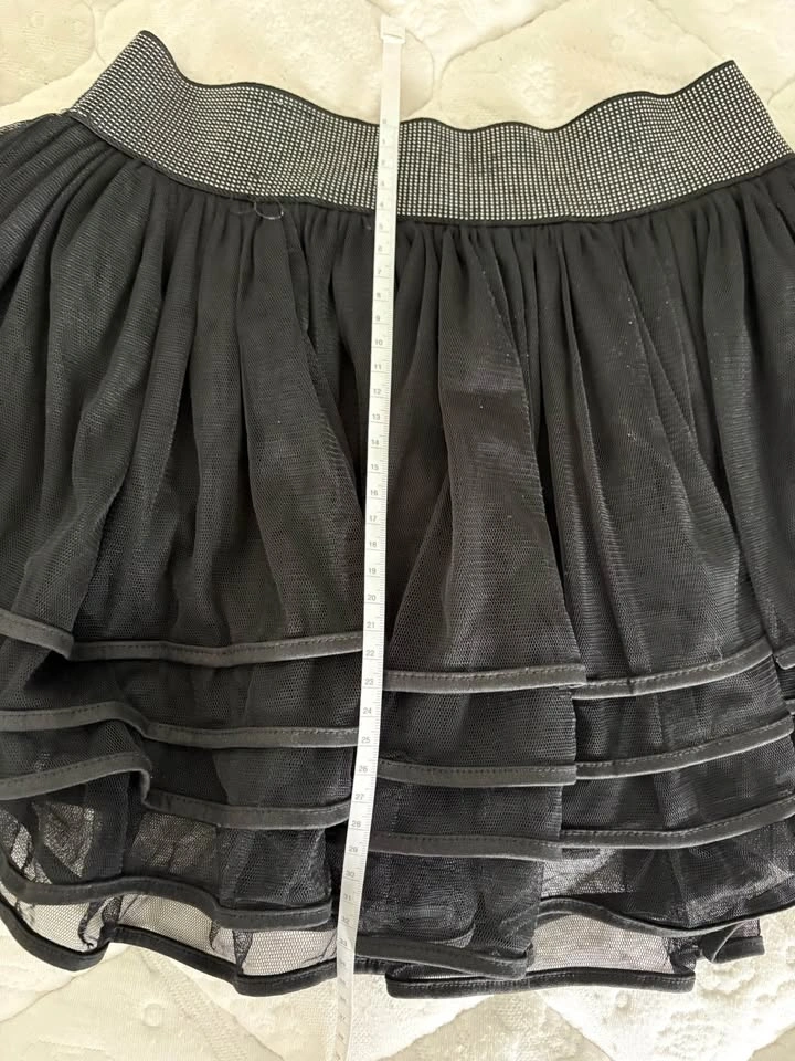 Black Layered Tulle Skirt – Size M - photo 4