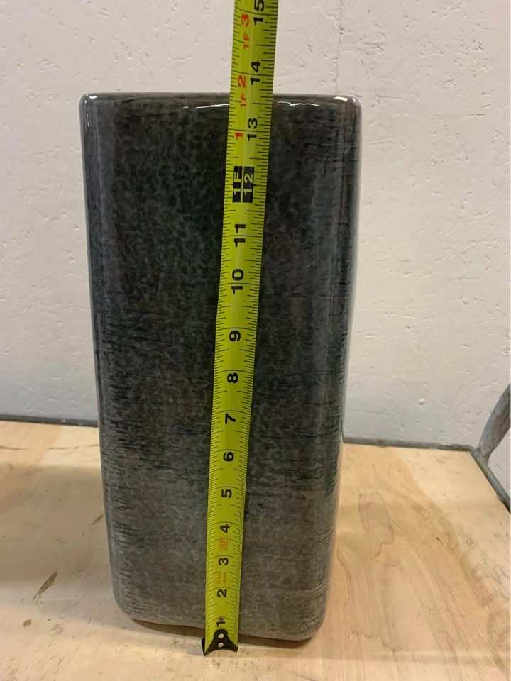 Set of 2 gray/green garden rectangular containers $40 - photo 5