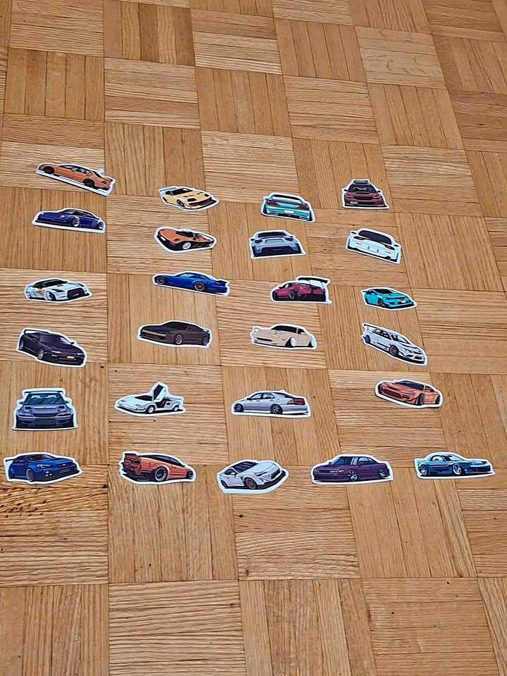 Assorted JDM and Sports Car Stickers