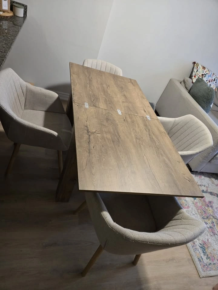 JYSK VEDDE Extendable Dining Table — Walnut/Oak Look - photo 3
