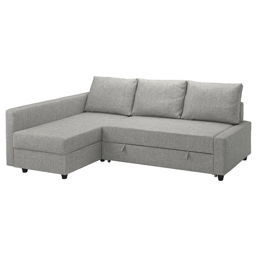 IKEA FRIHETEN Beige Corner Sofa Bed with Storage - photo 2