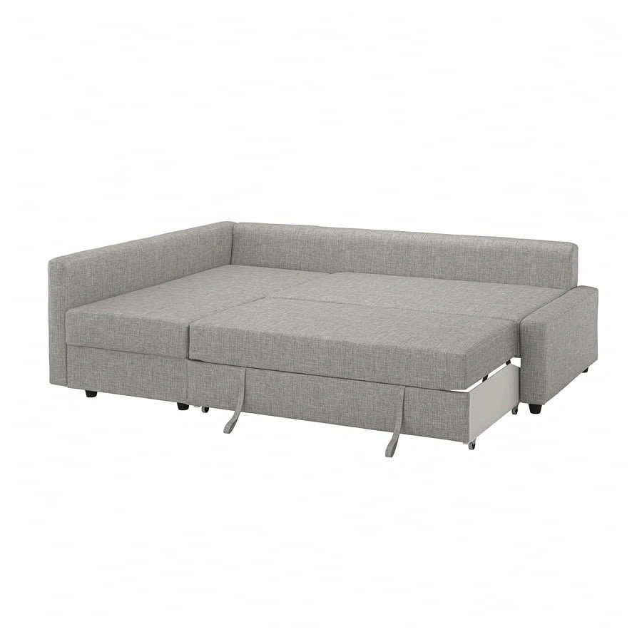 IKEA FRIHETEN Beige Corner Sofa Bed with Storage - photo 5