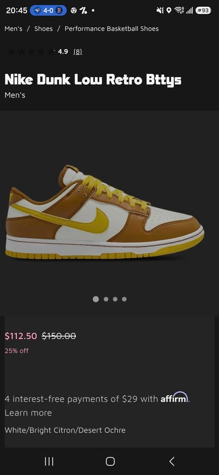 Nike Dunk Low Retro - US9 - photo 3