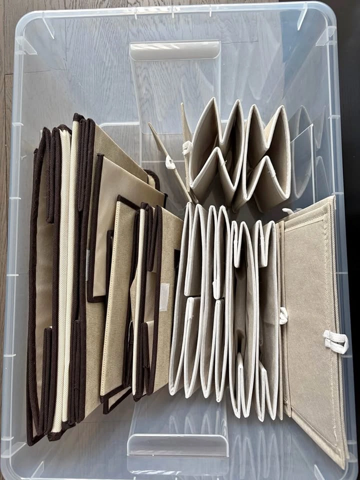 Assorted Foldable Clothes Organizer Boxes (10 count)