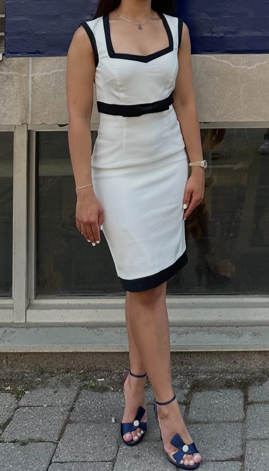 Formal White Dress, fits S/M - photo 5