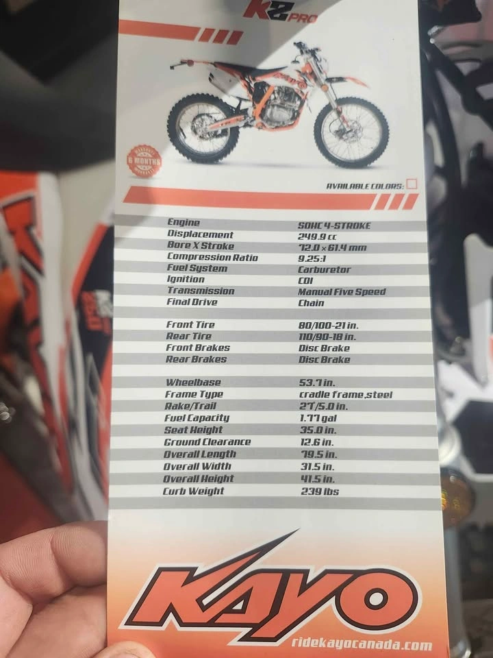 2026 Kayo K2-PRO - photo 5
