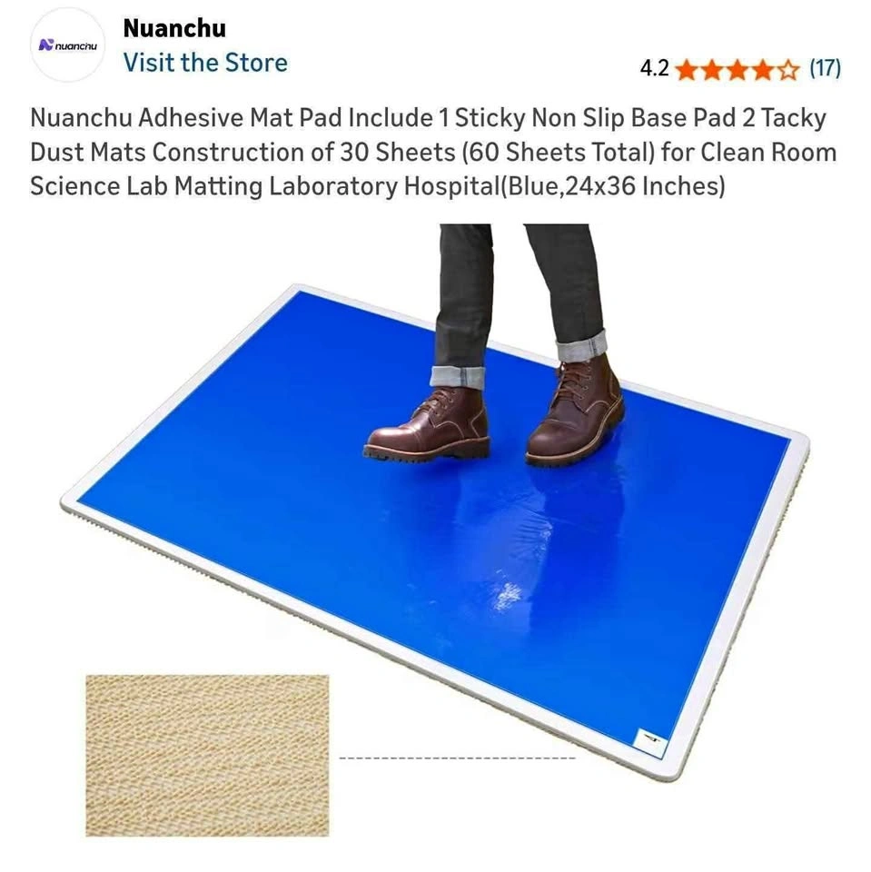 Nuanchu Adhesive Mat Pad with 1 Sticky Base and 2 Tacky Mats