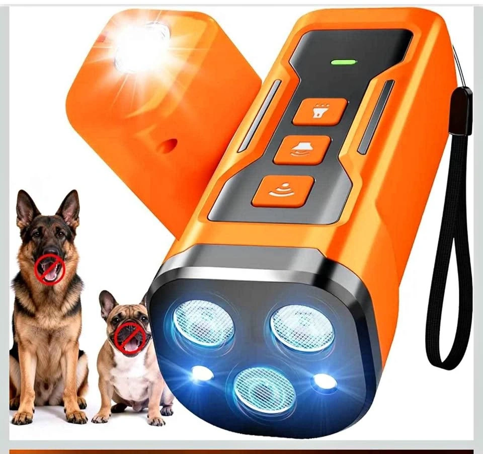 Ultrasonic Dog Bark Deterrent Device - 6 Modes, 33ft Range
