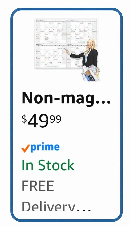 Jumbo 4-Month Laminated Dry Erase Wall Calendar, 46" x 63" - photo 2