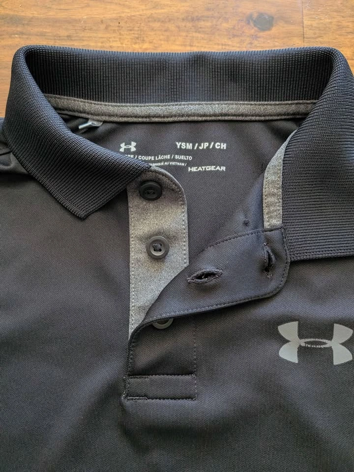 Boys Under Armour Polo - Black - Size Youth Small - photo 4