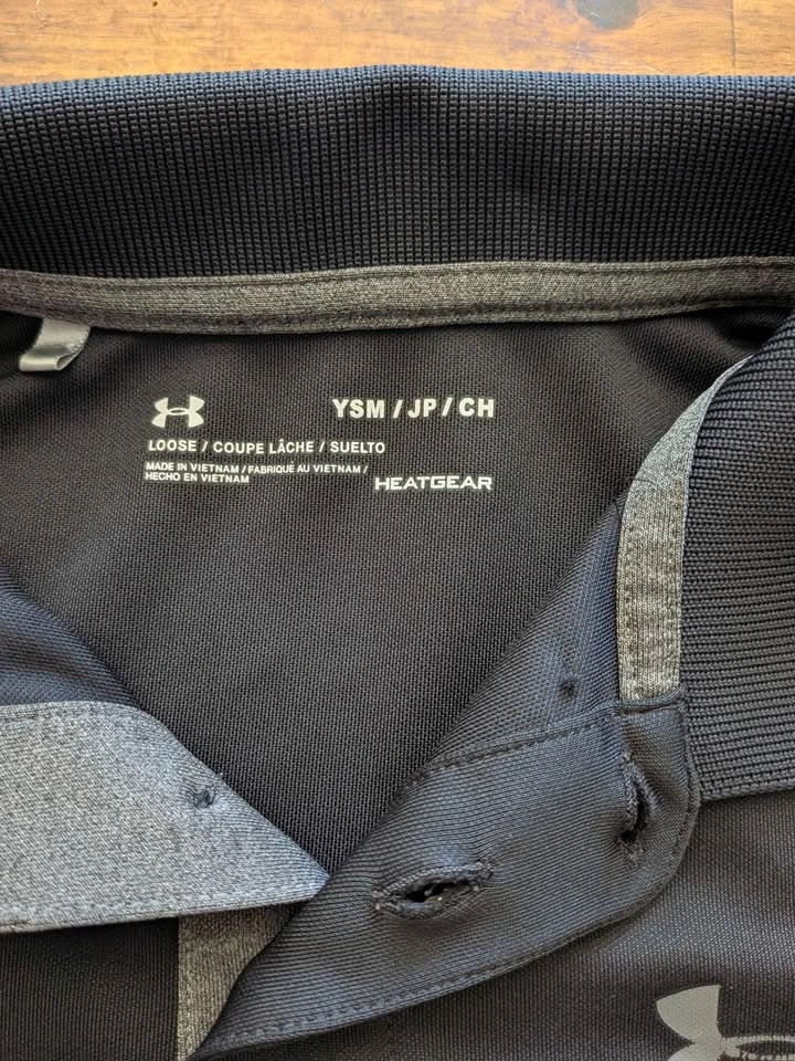 Boys Under Armour Polo - Black - Size Youth Small - photo 5