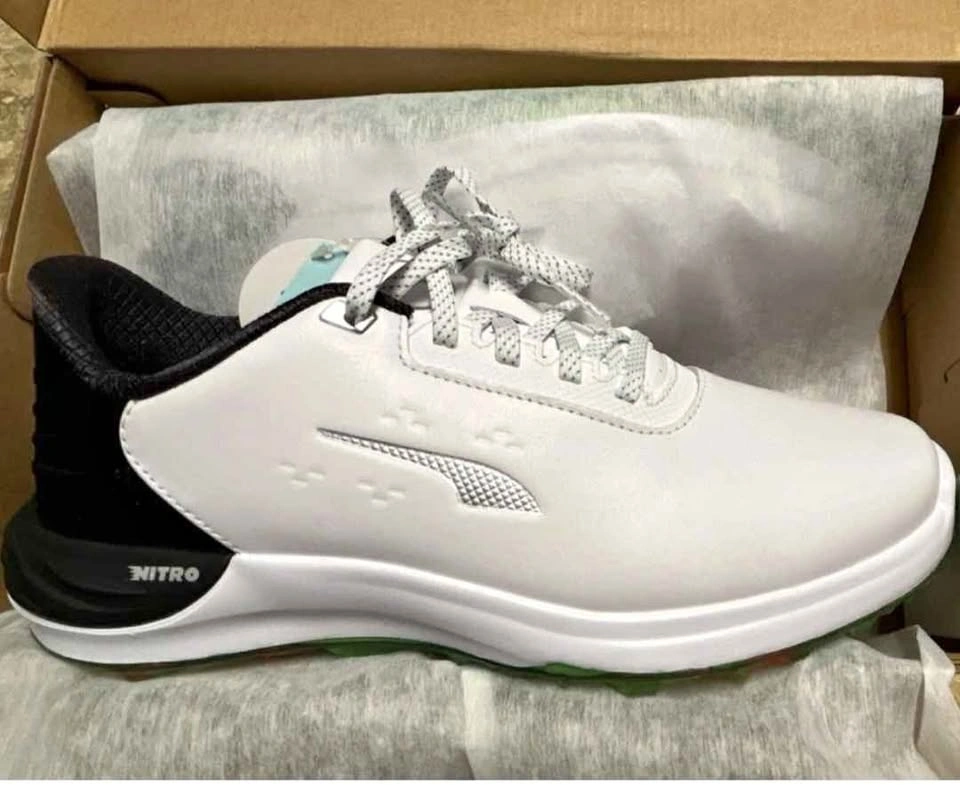 NEW PUMA PHANTOMCAT NITRO Golf Shoes White Black Green Men's US