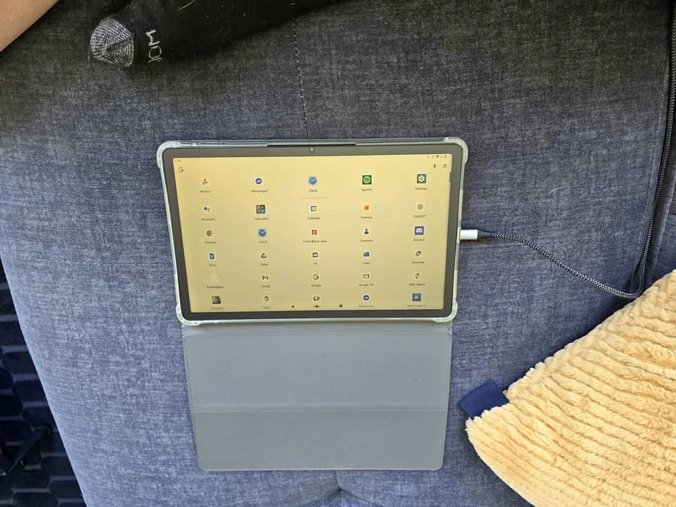 Grey Tablet + Case + Screen Protector