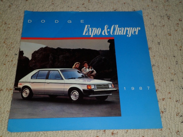 1987 Dodge Expo & Charger color brochure 6 pages