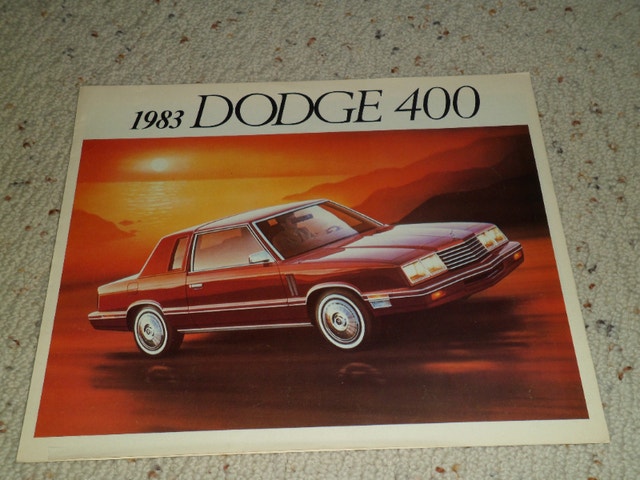 1983 Dodge 400 color brochure 6 pages