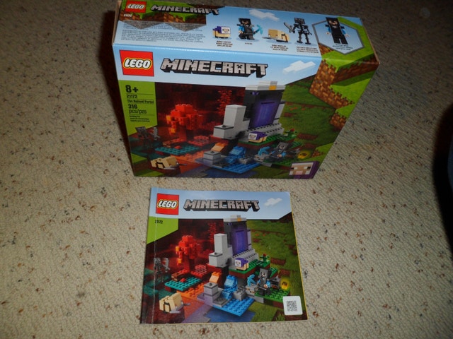 Lego Minecraft The Ruined Portal Building Toy 21172