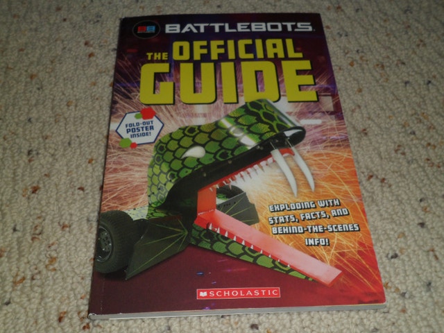 BattleBots: The Official Guide Scholastic Canada w/ fold-out pos