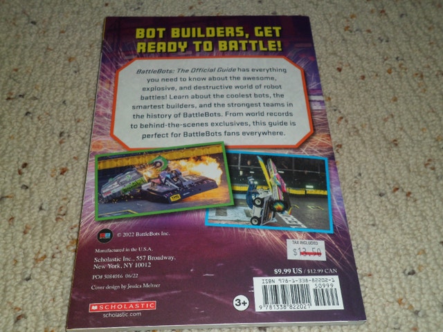 BattleBots: The Official Guide Scholastic Canada w/ fold-out pos - photo 2
