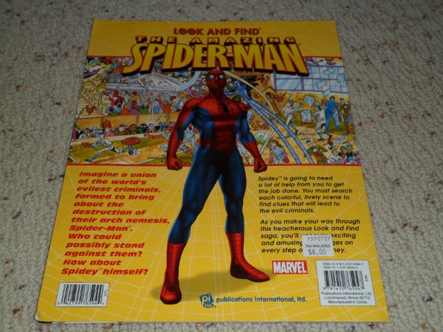 The Amazing Spider-Man Look and Find paperback book - photo 2