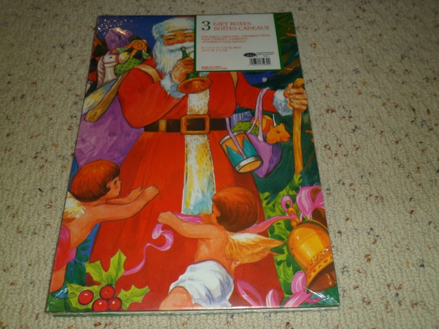 Lot of 12 large size X-Mas Christmas Gift Boxes NEW!