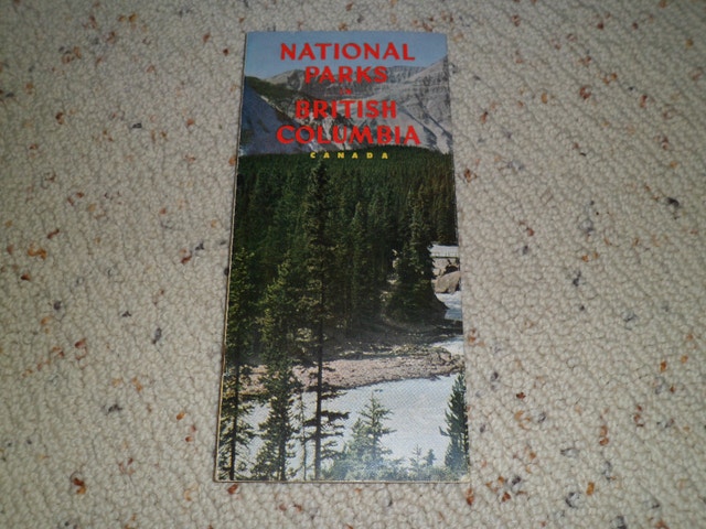 Vintage 1951 National Parks British Columbia Canada brochure 8"
