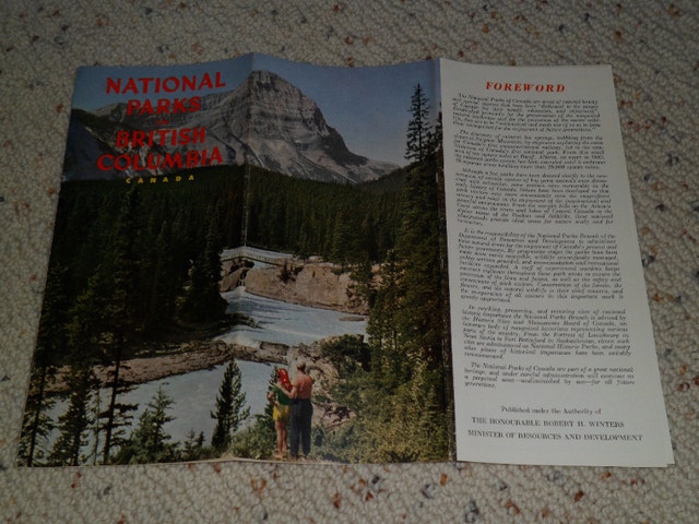 Vintage 1951 National Parks British Columbia Canada brochure 8" - photo 3