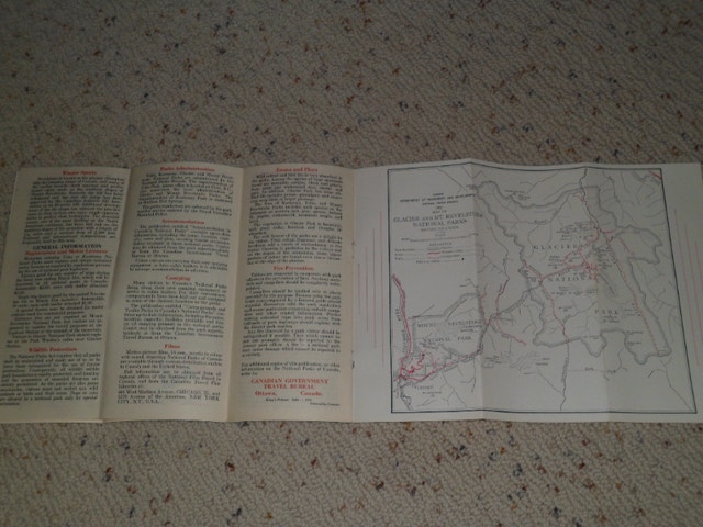 Vintage 1951 National Parks British Columbia Canada brochure 8" - photo 4