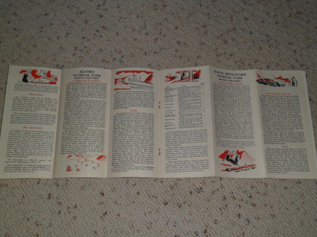 Vintage 1951 National Parks British Columbia Canada brochure 8" - photo 5