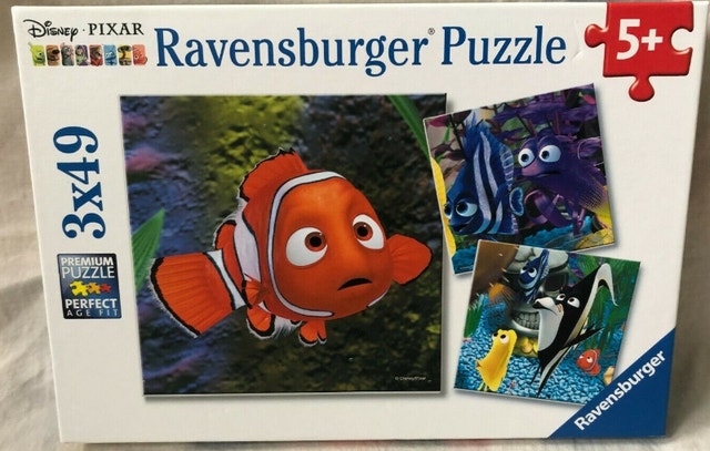 Ravensburger Puzzle Disney Pixar In the Aquarium NEMO 3 x 49 Pcs