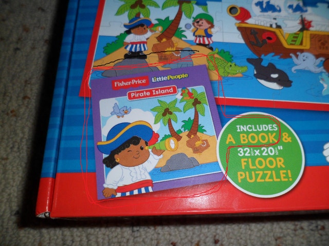 Fisher-Price Book & Floor Puzzle: Pirate Island 24 Giant Puzzle - photo 3