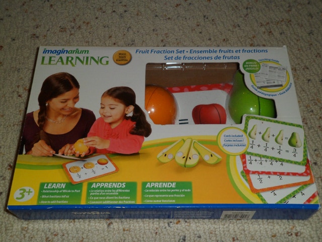 Imaginarium Learning Fruit Fraction Set Wooden Fruit Cards