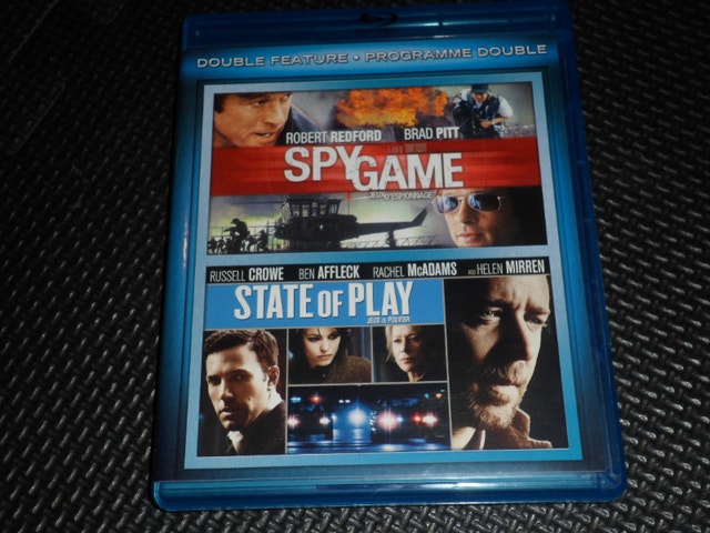 Double Feature: Spy Game / State of Play Blu-ray movies
