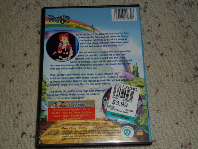 Wizard of Oz: Rescue of Emerald City 3 episodes dvd - photo 3