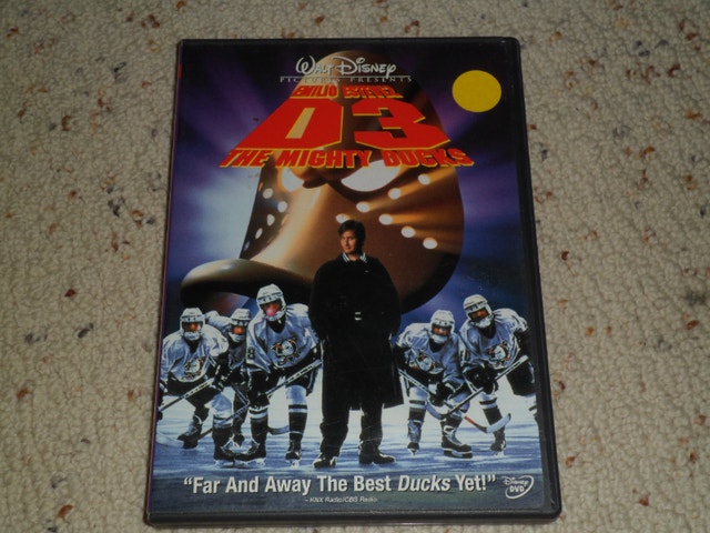 D3 The Mighty Ducks Disney DVD - Emilio Estevez