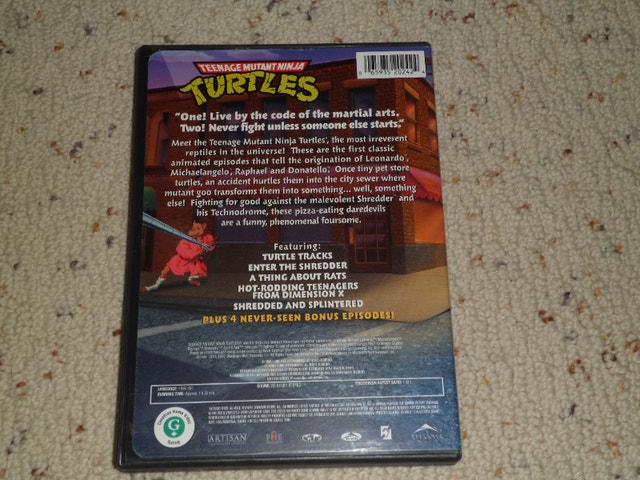 TEENAGE MUTANT NINJA TURTLES - SEASON 1 dvd - photo 3