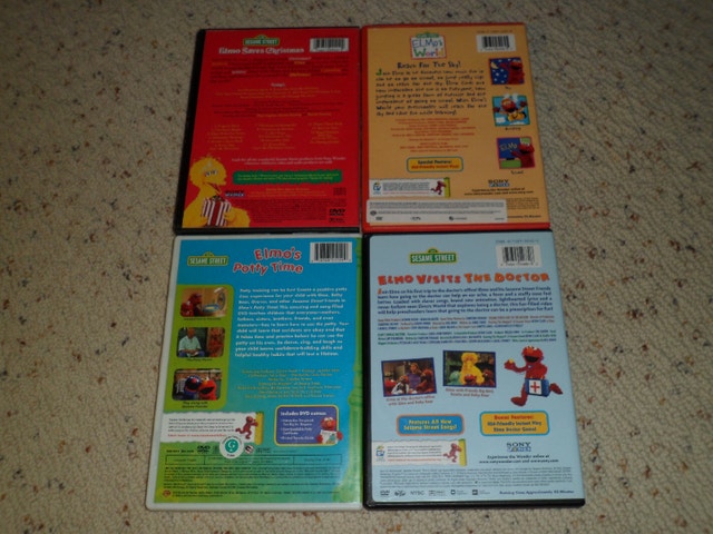 LOT of 4 SESAME STREET ELMO DVD's - photo 3