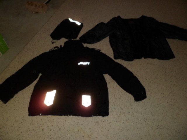 Security Jacket with inside liner and hood size L