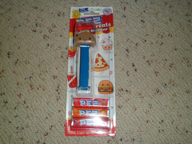 Complete Set of 3-Pez Treats Candy and Dispenser Pizza Taco Burg - photo 3