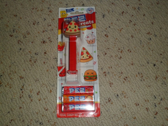Complete Set of 3-Pez Treats Candy and Dispenser Pizza Taco Burg - photo 4