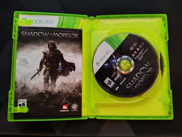 Xbox 360 Middle Earth Shadow of Mordor video game - photo 2