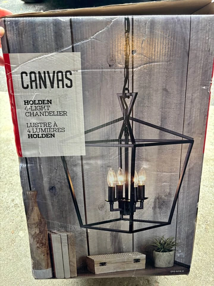New Canvas Holden 4-Light Chandelier