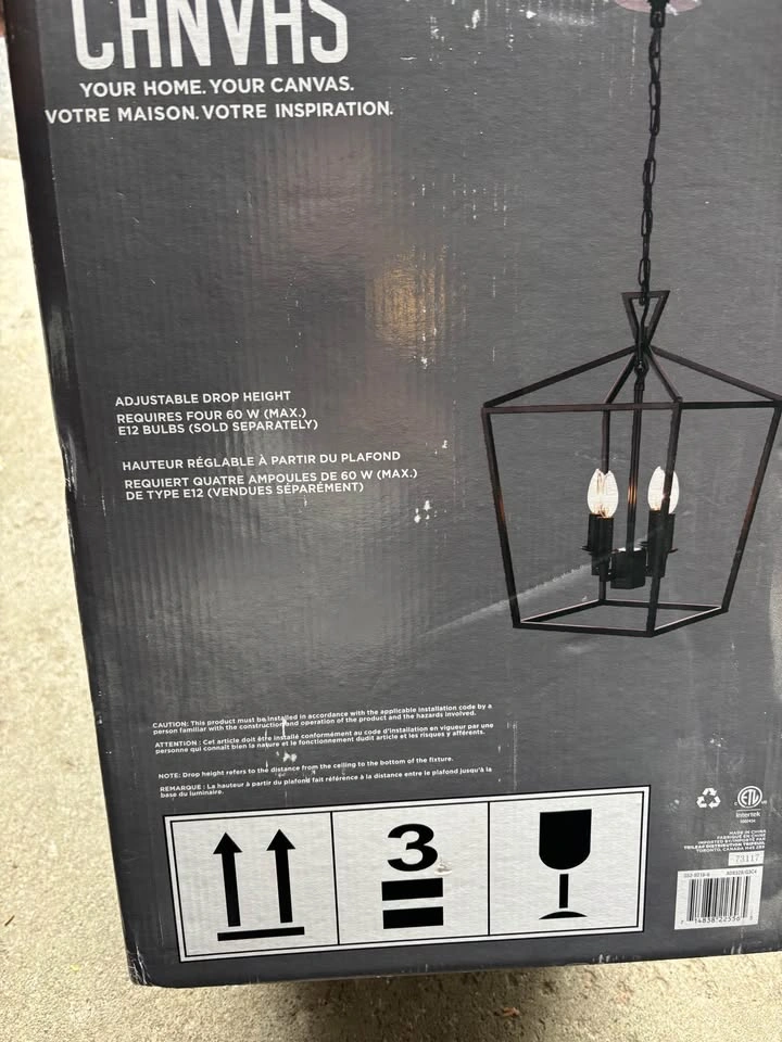 New Canvas Holden 4-Light Chandelier - photo 2